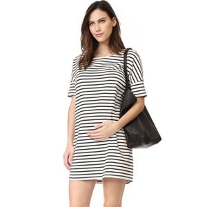 Hatch Maternity Afternoon Dress in Black and White